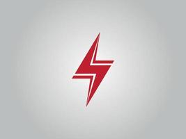 Electrical thunder logo. Thunder icon design free vector file.