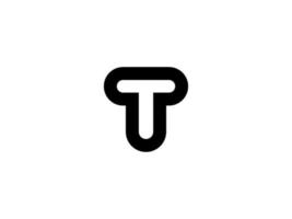 T logo design free vector file.