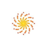 Sun logo free vector file.