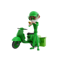 3d rendering of courier illustration png