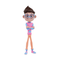 ilustração de personagem de negócios 3D png