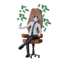 ilustración de negocios 3d png