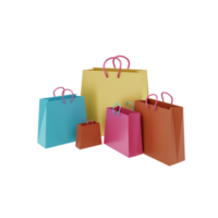 illustrazione dell'icona di e-commerce 3d png