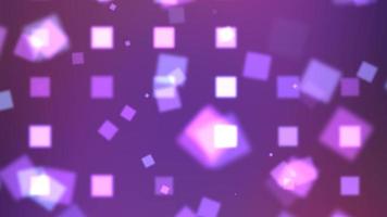 Abstract purple background with pink glowing shapes video