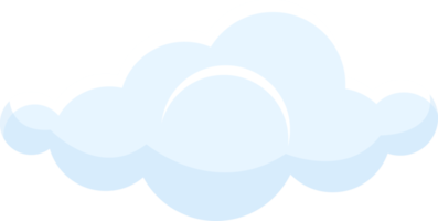 White cloud clipart design illustration png