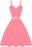 Kleid in flacher Design-Clipart-Illustration png