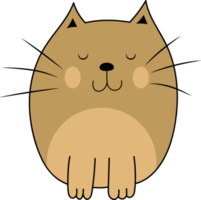 Kitty cat clipart design illustration png