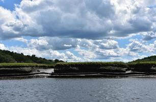 Tidal North River with Lots of Clouds in the Spring photo