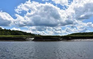 Cloudy Skies on a Spring Day Over North River photo