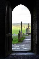 Looking Out the Doorway at the Rock of Cashel photo