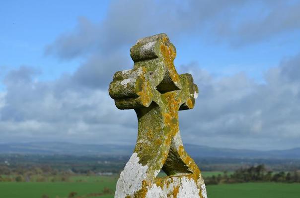 Ornate Stone Christian Cross