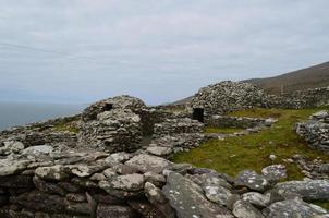 Aldea choza colmena clochan en irlanda foto