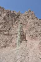 Crumbling Rock Formations in the Badlands National Park photo