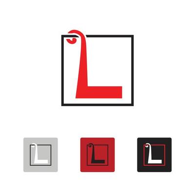 elegant letter L logo or monogram
