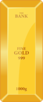 Gold bar clipart design illustration png