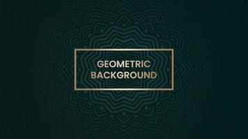 Luxury mandala background pattern. Decorative abstract ornament on navy green background. Dark backdrop with symmetric texture for print, poster, cover, brochure, flyer, banner, business card. Vector. vector