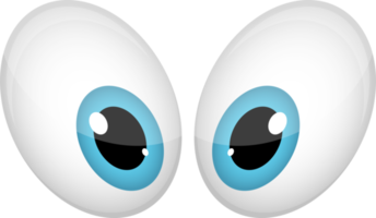 ilustração de design de clipart de olhos de desenho animado png