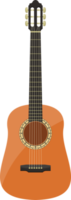 Stylish classical guitar clipart design illustration png