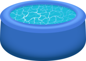 ilustração de design de clipart de piscina inflável