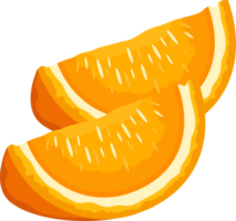 Delicious orange fruit clipart design illustration png