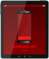 Digital device charging clipart design illustration png