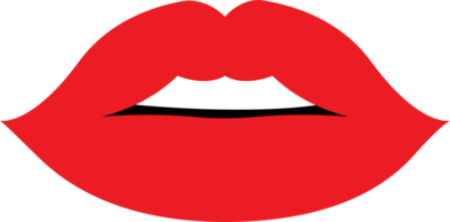 Frau rote Lippen Clipart Design Illustration png