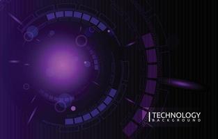 Futuristic Digital Circle Abstract Digital Technology Background vector