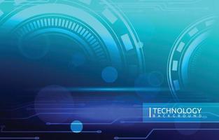 Futuristic Digital Circle Abstract Digital Technology Background vector