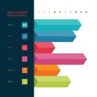 Arrow Bar Graphic Chart Statistic Data Infographic vector