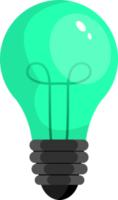 ilustração de design de clipart de lâmpada colorida png