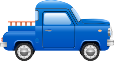 Retro pick-up car clipart design illustration png