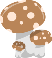 ilustração de design de clipart de cogumelo png