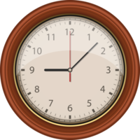 Vintage wall clock clipart design illustration png