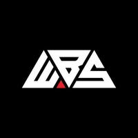 WBS triangle letter logo design with triangle shape. WBS triangle logo design monogram. WBS triangle vector logo template with red color. WBS triangular logo Simple, Elegant, and Luxurious Logo. WBS
