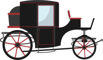 illustration de conception de clipart chariot rétro png