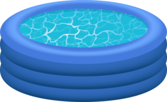 ilustração de design de clipart de piscina inflável png