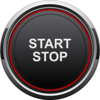 Start- und Stopp-Motorknopf-Clipart-Designillustration png