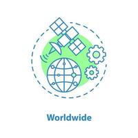 Worldwide access concept icon. WWW idea thin line illustration. Vector isolated outline drawing