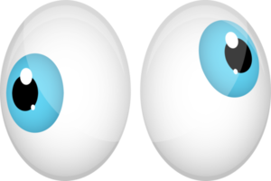 ilustração de design de clipart de olhos de desenho animado png