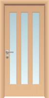 ilustración de diseño de imágenes prediseñadas de puerta de madera realista