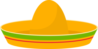 Ilustración de diseño de imágenes prediseñadas de sombrero mexicano