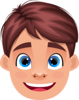 Little kid face expression clipart design illustration png