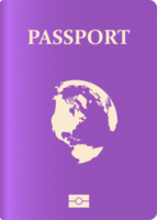 illustration de conception clipart passeport réaliste png