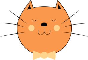 Kitty cat clipart design illustration png