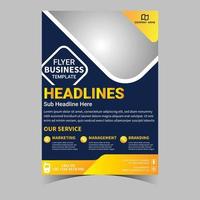 Business letterhead template corporate flyer design vector