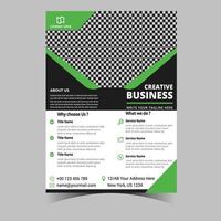 Business letterhead template corporate flyer design vector