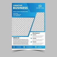 Business letterhead template corporate flyer design vector