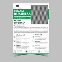 Business letterhead template corporate flyer design vector