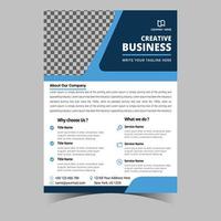 Business letterhead template corporate flyer design vector