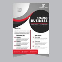 Business letterhead template corporate flyer design vector